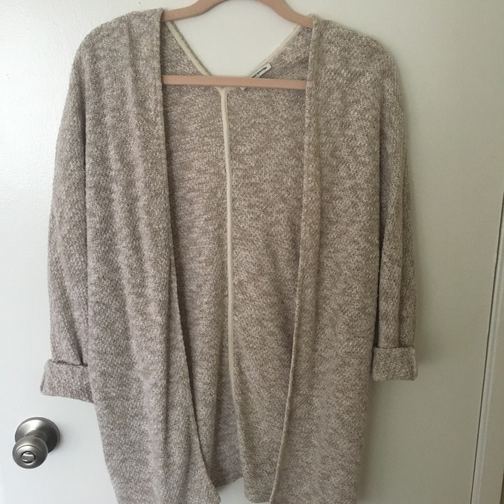 American Eagle Outfitters Cream Cardigan